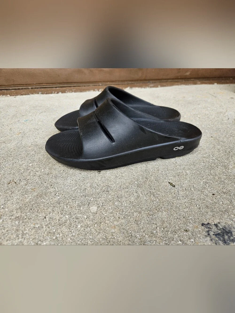 OOFOS OOAHH Sandal Recovery Slide Footware Unisex Black Men’s Size 7 Women’s 9